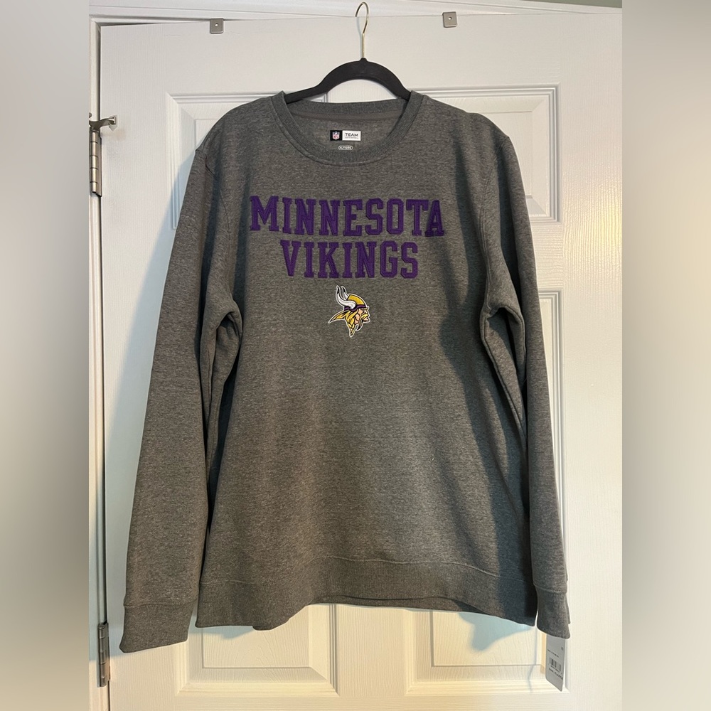NWT Minnesota Vikings XL Unisex Crew Neck Sweatshirt